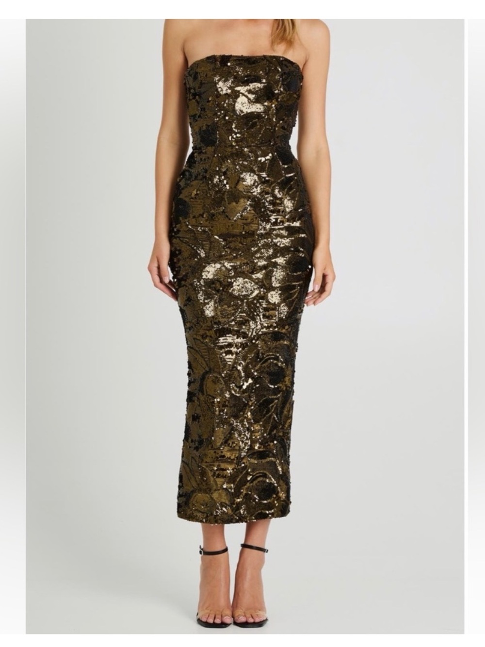 Helsi Leslie Sequin Pattern Midi Dress